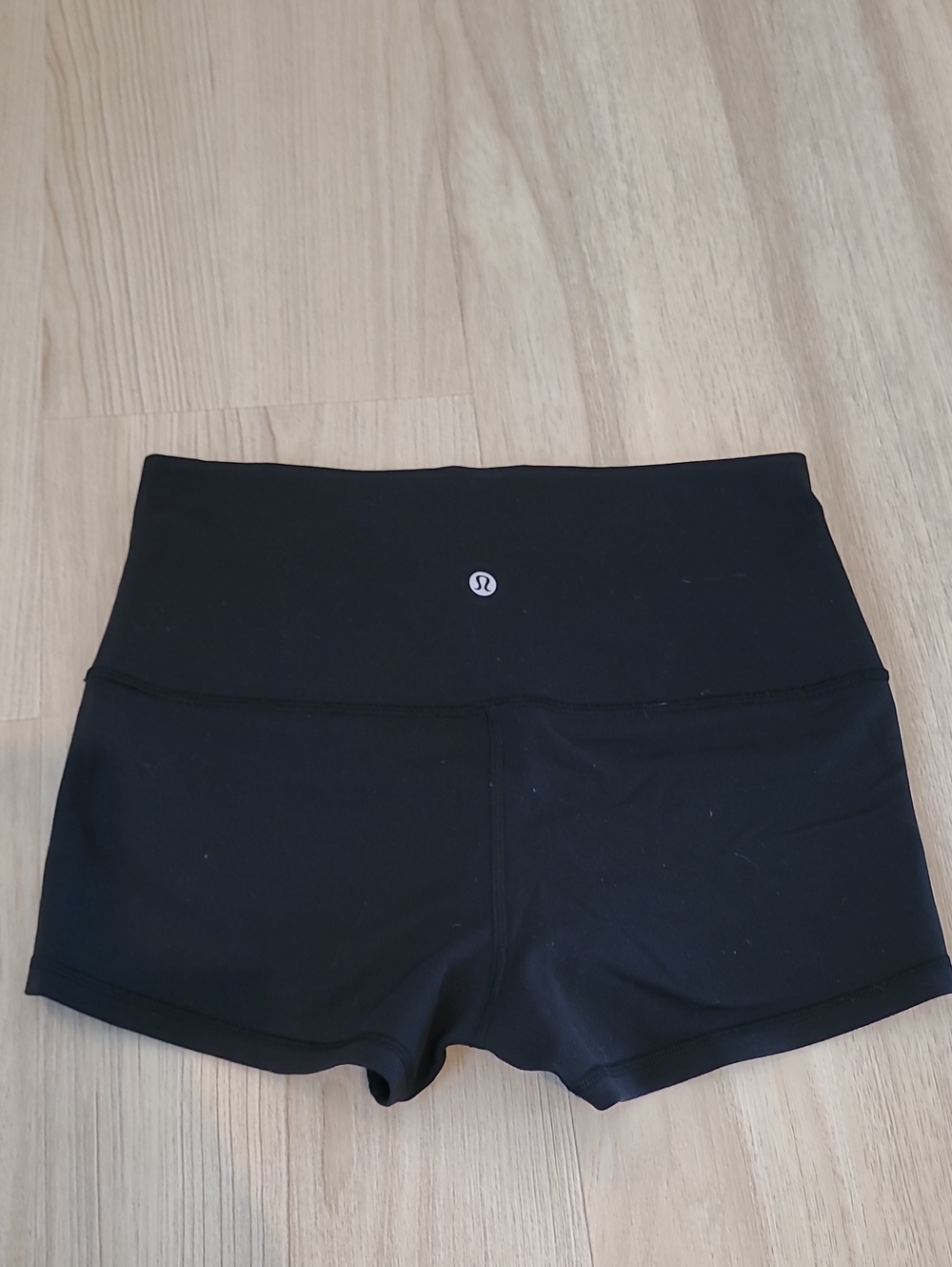 lululemon athletica Black High-Waist Luon Booty Shorts